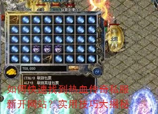 如何快速找到热血传奇私服新开网站?实用技巧大揭秘 如何快速找到热血传奇私服新开网站?实用技巧大揭秘