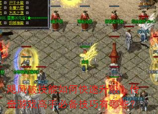 飓风破技能如何快速升级?传奇游戏高手必备技巧有哪些? 飓风破技能如何快速升级?传奇游戏高手必备技巧有哪些?