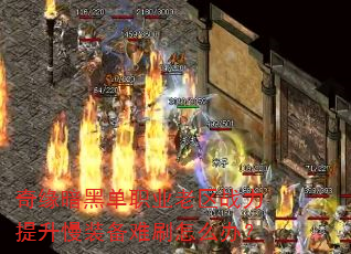 奇缘暗黑单职业老区战力提升慢装备难刷怎么办? 奇缘暗黑单职业老区战力提升慢装备难刷怎么办?