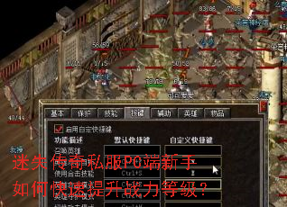 迷失传奇私服PC端新手如何快速提升战力等级? 迷失传奇私服PC端新手如何快速提升战力等级?